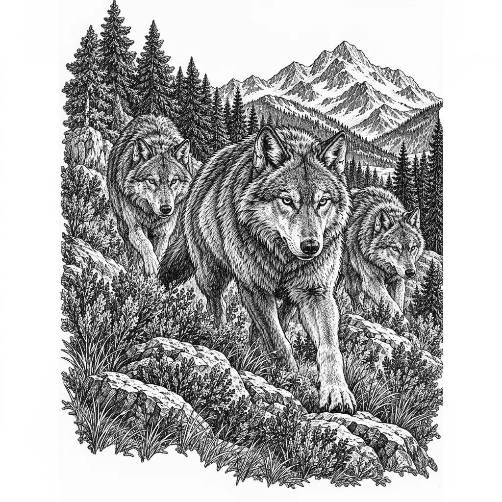 Graphique vectoriel de style engraving-style