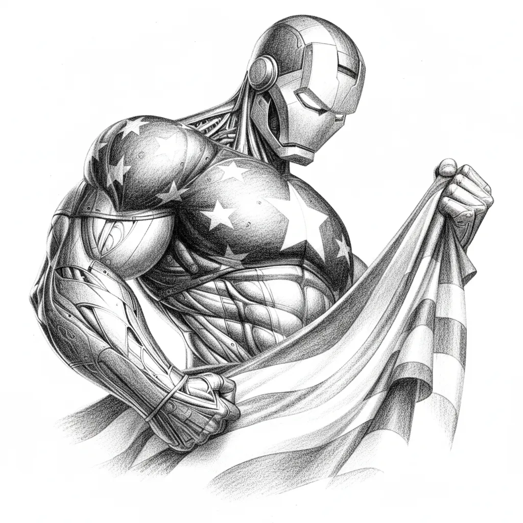Pencil Sketch Rasterafbeelding