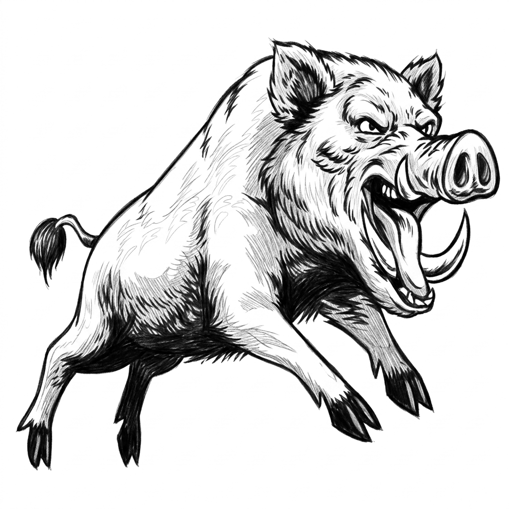 Grafica vettoriale in stile pencil-sketch